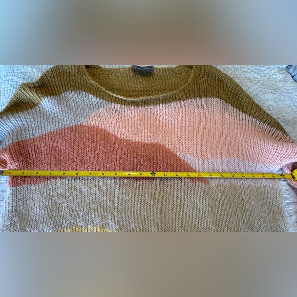 WOODEN SHIPS CROPPED DESERTSCAPE CREW LIGHTWEIGHT SWEATER - Picture 4 of 9